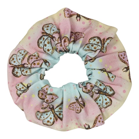 Scrunchie Pastelowe Motylki Scrunchie Pastelowe Motylki
