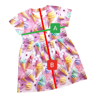 Sukienka Różowe Lody