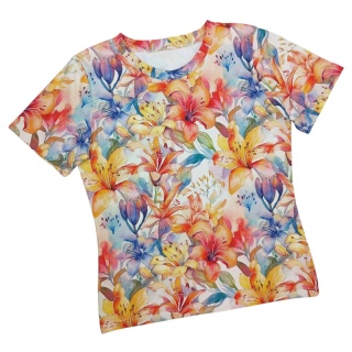 T-shirt damski Kolorowe Lilie