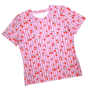 Zestaw T-shirt damski Wisienki rozmiar M + scrunchie Wisienki