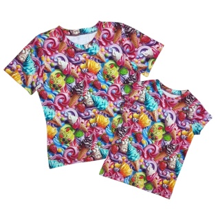 Zestaw T-shirt damski & dziecięcy Lody Włoskie