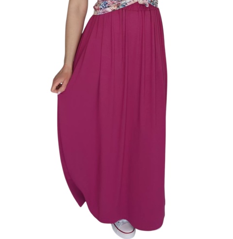 Zestaw t-shirt Dmuchawce + Spódnica Maxi Buraczek rozmiar M Zestaw t-shirt Dmuchawce + Spódnica Maxi Buraczek rozmiar M