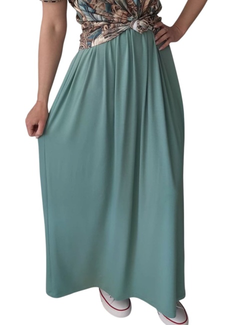 Zestaw t-shirt Miodowe Dmuchawce + Spódnica Maxi Brudna Mięta rozmiar M Zestaw t-shirt Miodowe Dmuchawce + Spódnica Maxi Brudna Mięta rozmiar M